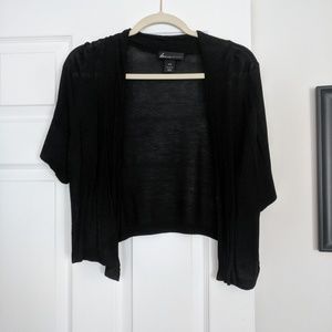 Cropped sweater shrug